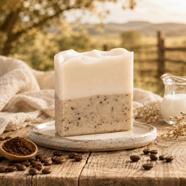 Coffee + Cream Handmade Tallow and Goat Milk Soap Bar