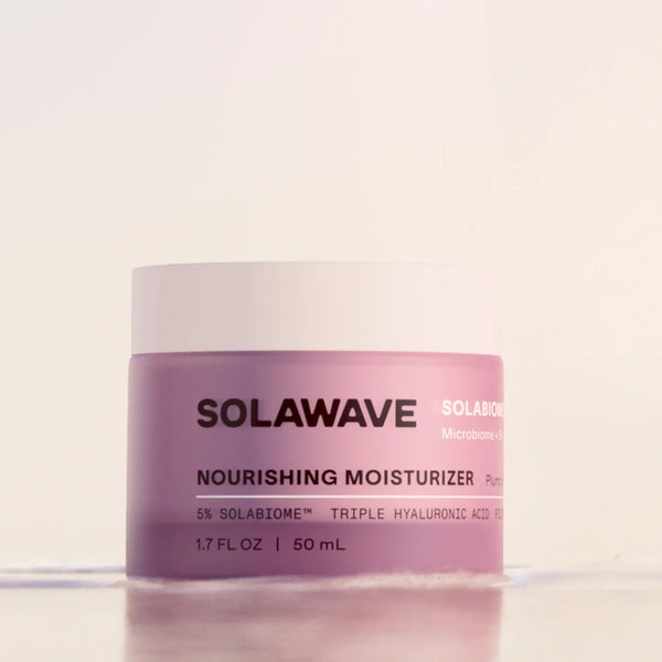 Solawave Solabiome pre- and probiotic nourishing face moisturizer jar