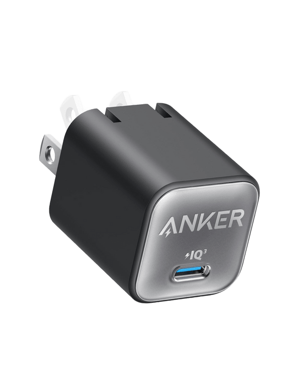 Anker Nano 30W compact GaN fast charger in black