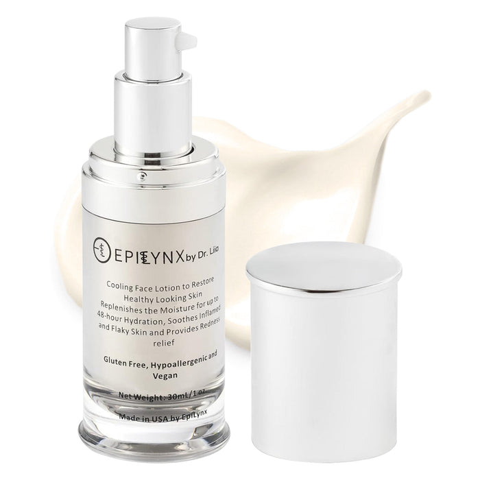 Lightweight face moisturizer used in a layered skincare routine