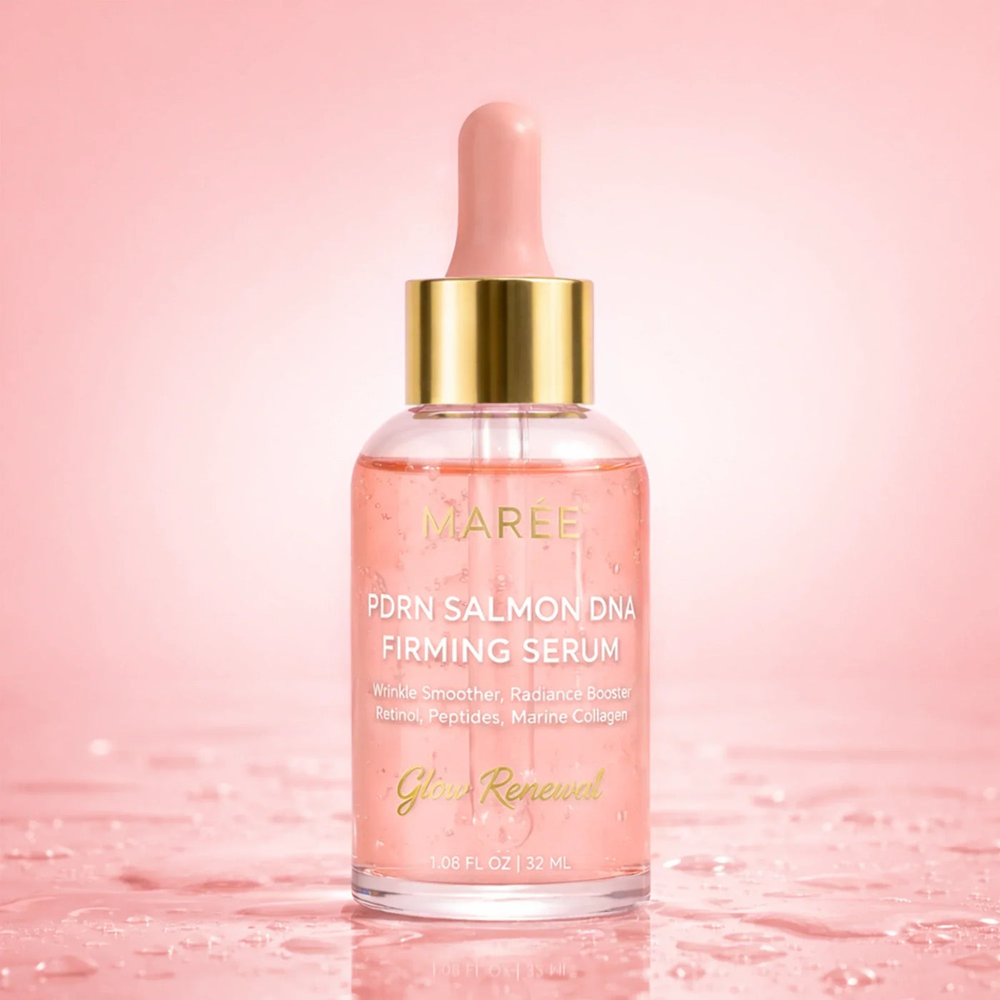 Firming and renewing PDRN serum bottle