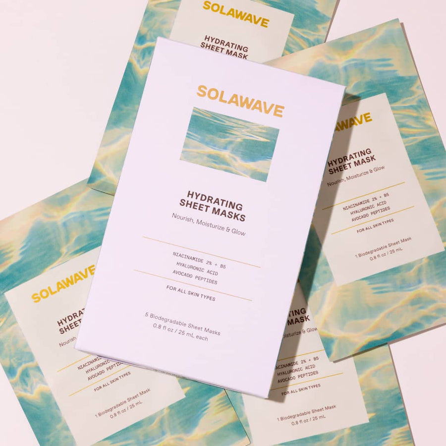 Solawave hydrating sheet mask 5-pack