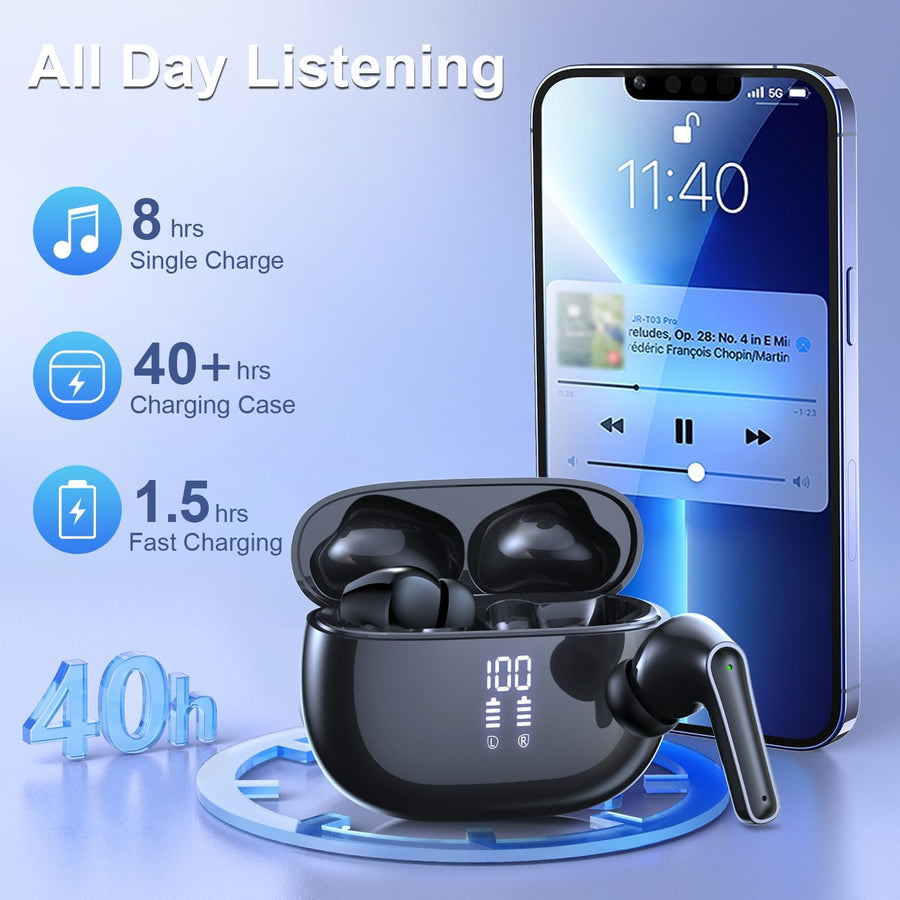 Trend&Brand X87 TWS Bluetooth 5.3 earbuds with USB-C charging case