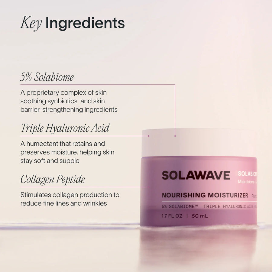 Solawave nourishing moisturizer texture and benefits