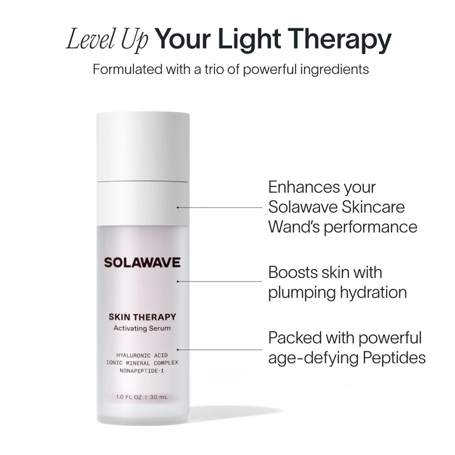 Solawave Skin Therapy Activating Serum application