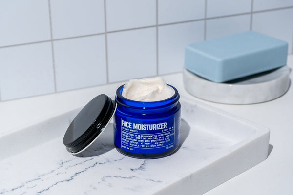 Blu Atlas natural hydrating face moisturizer jar