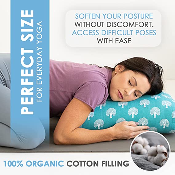 Travel yoga bolster for restorative poses