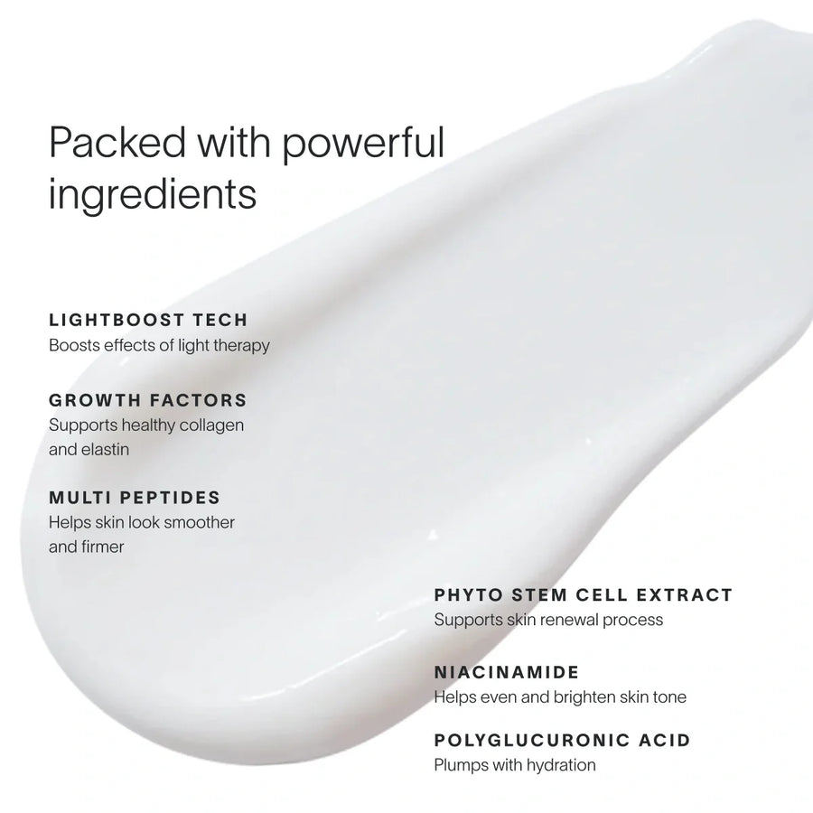 Solawave LightBoost face and neck serum firming benefits