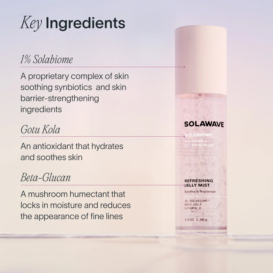 Solawave refreshing jelly mist key ingredients