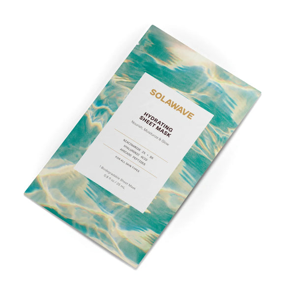 Solawave hydrating sheet mask with niacinamide and hyaluronic acid