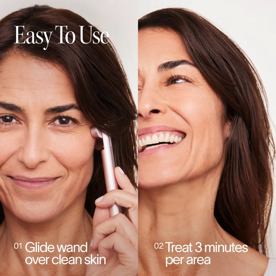 Solawave skincare wand warmth and galvanic current