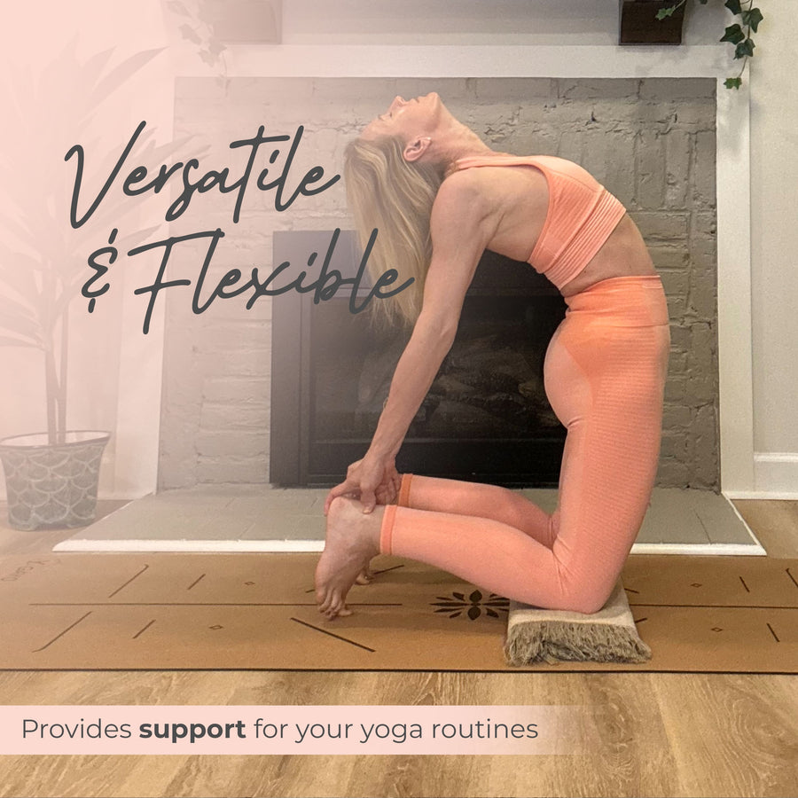 Hemp yoga blanket for support and warmth